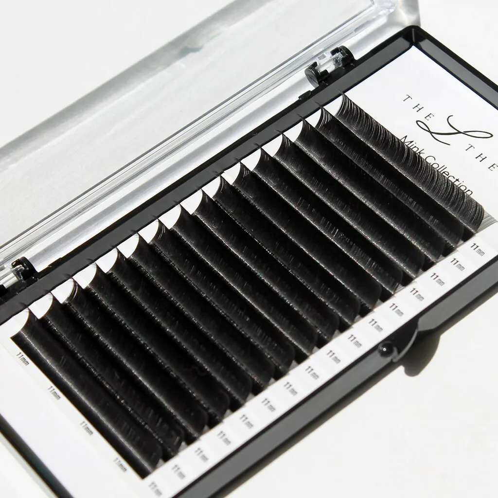 C Curl Korea Faux Mink Individual Eyelash Lashes For Professionals Soft Mink Eyelash Extension (16 Lines) The L Theory - Image 5