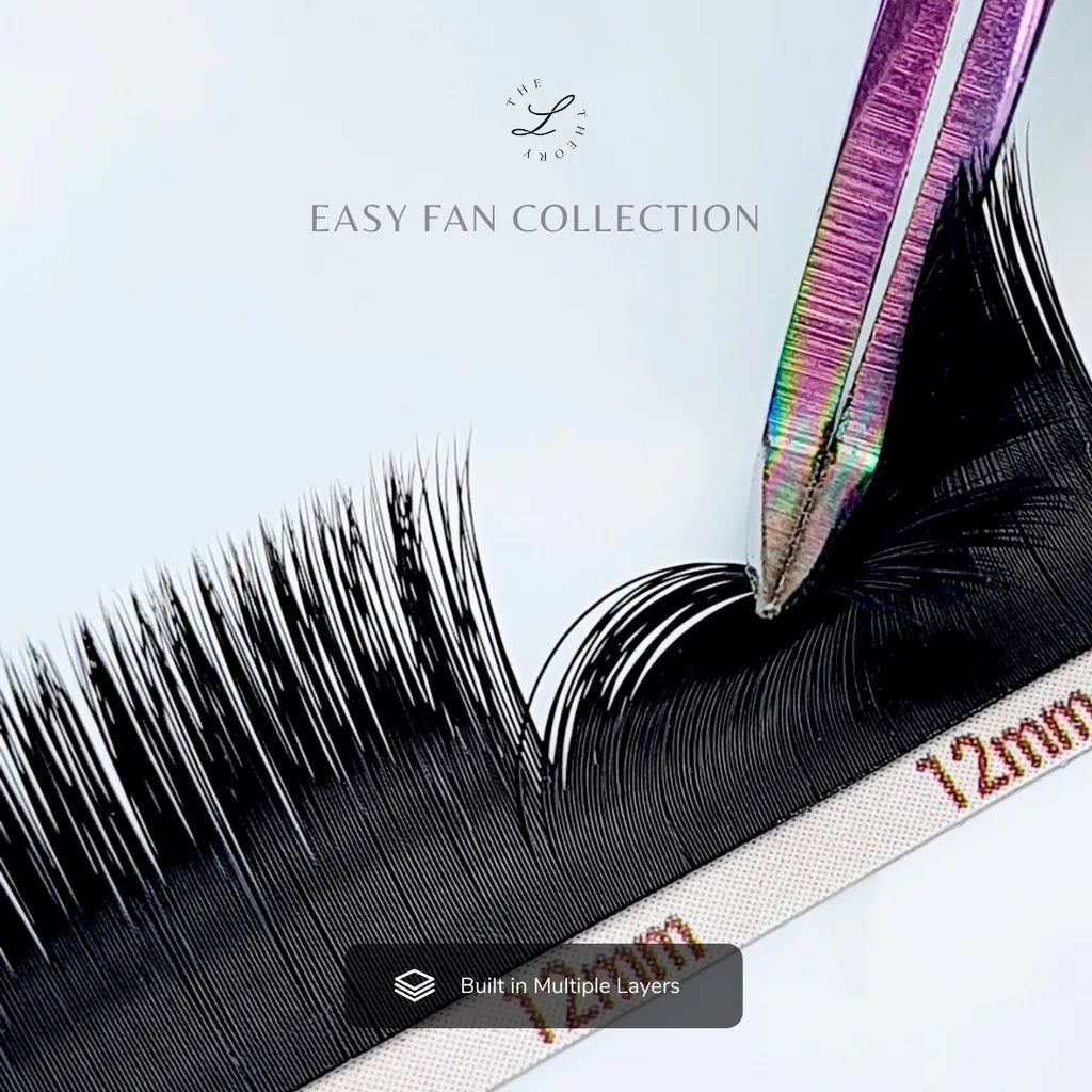 C/D/M/L Easy Fan Collection Camellia Auto Blooming Auto Fan Eyelash For Professionals Eyelash Extension - Image 8