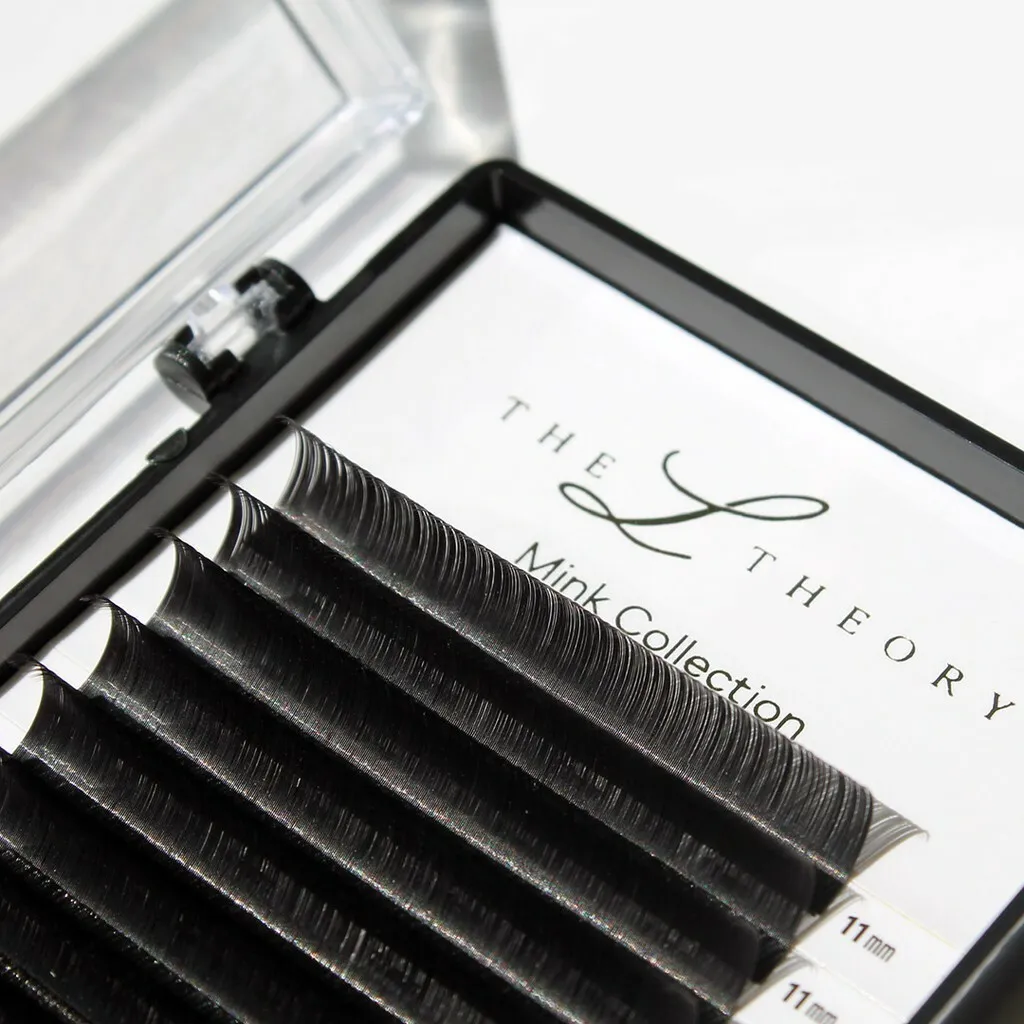 D Curl Korea Faux Mink Individual Eyelash Lashes For Professionals Soft Mink Eyelash Extension (16 Lines) The L Theory - Image 2