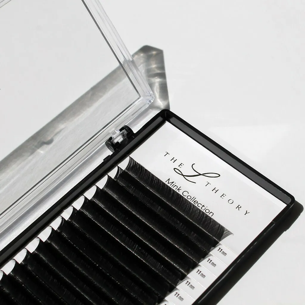 D Curl Korea Faux Mink Individual Eyelash Lashes For Professionals Soft Mink Eyelash Extension (16 Lines) The L Theory - Image 3