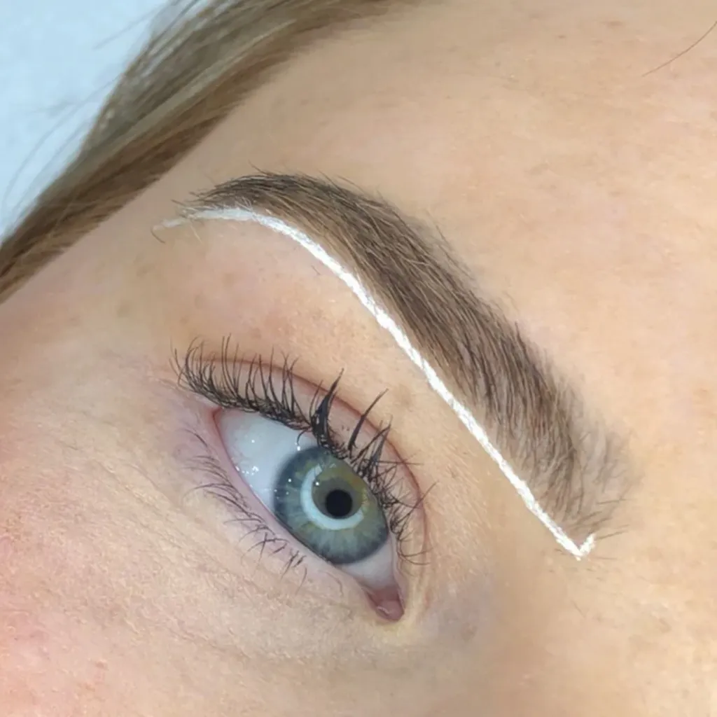 White Brow Precision Pen for Eyebrow Mapping, Microblading, Eyebrow Tattoo String - Image 5