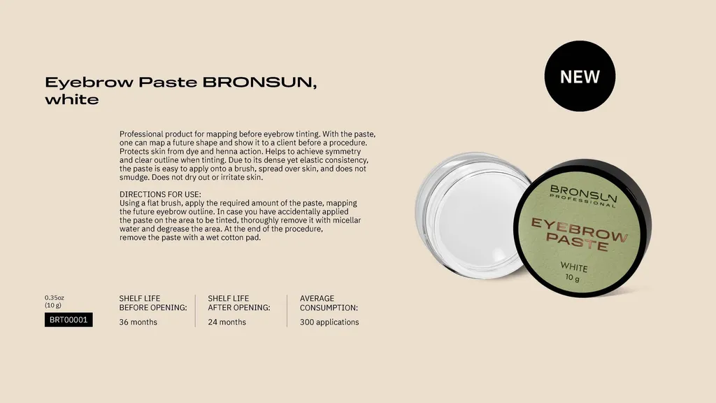 Bronsun Eyebrow Paste White - Image 3