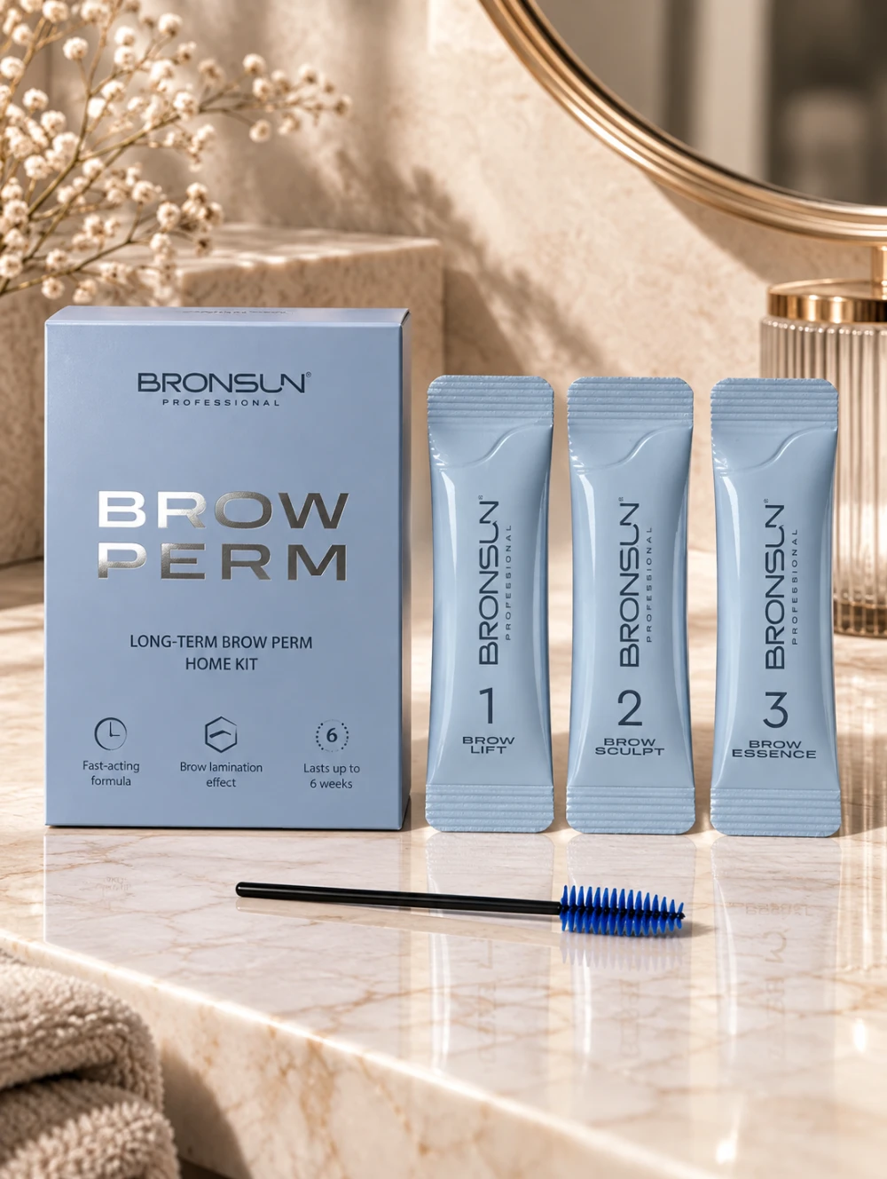 Bronsun Long Term Brow Perm Home Kit