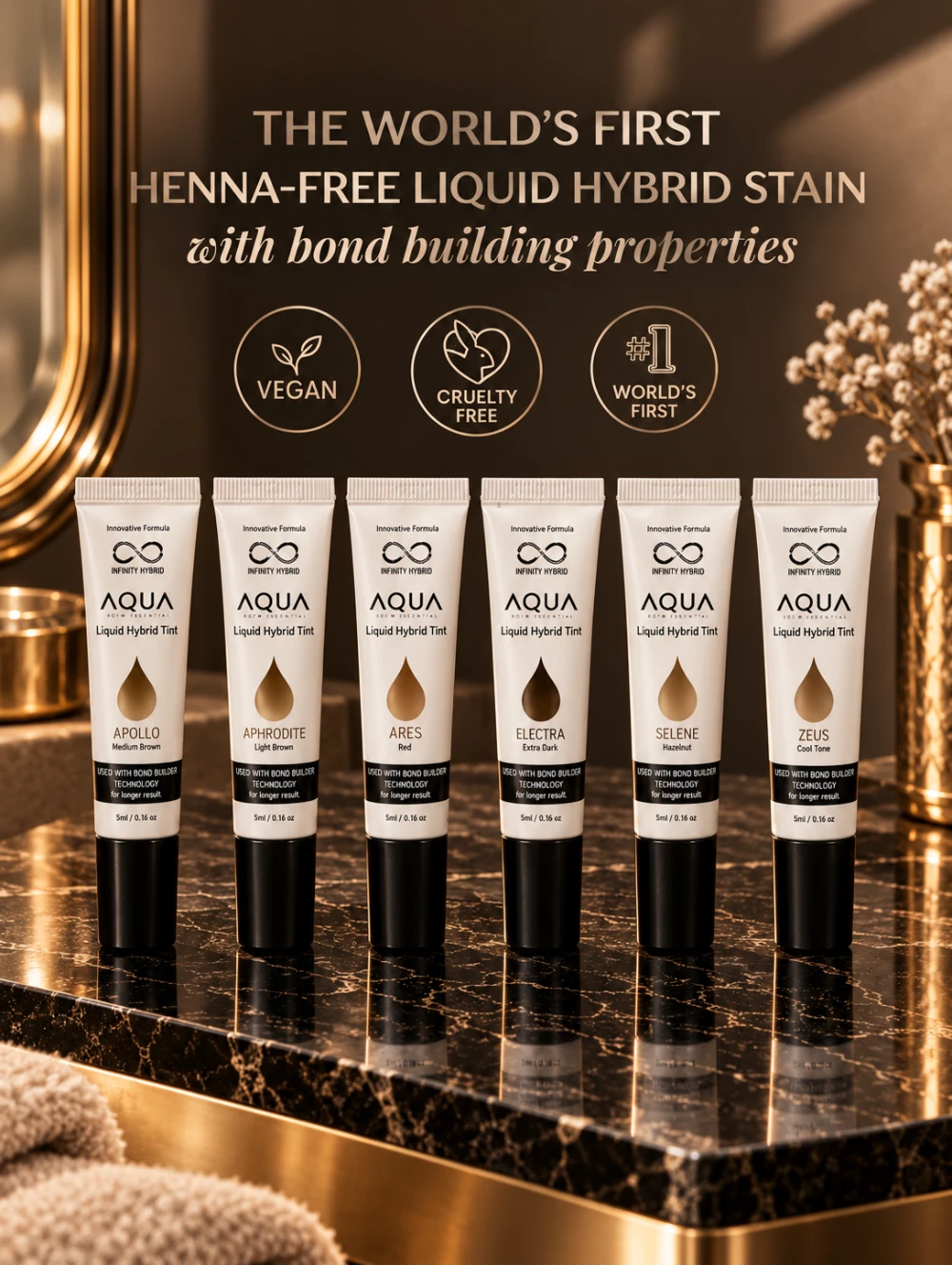 Infinity Aqua Drops Hybrid Brow Tint / Oxidizer USA Made