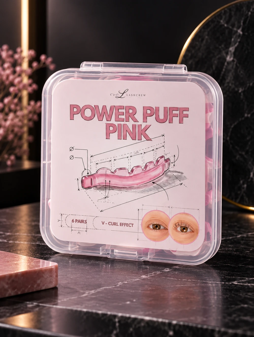 NEW! POWER PUFF PINK Shield by The L Theory for lash lift / lash filler